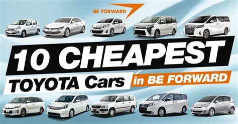 which of the toyota cars are the cheapest